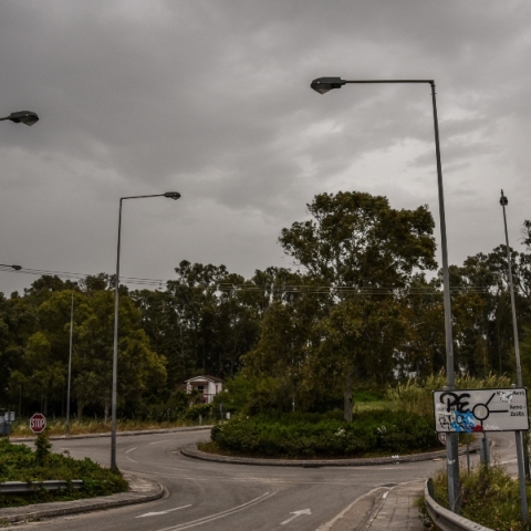 δρόμος, πρασινο, δεντρα