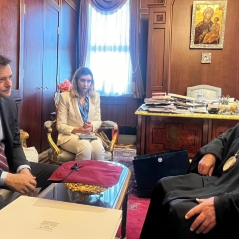 Ο Χάρης Δούκας και ο Οικουμενικός Πατριάρχςη Βαρθολομαίος