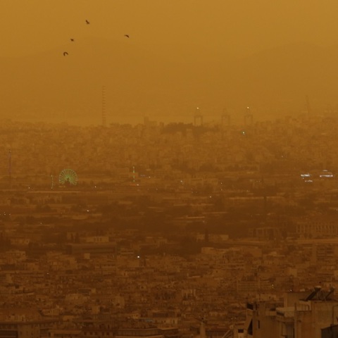 Η αφρικανική σκόνη στην Αττική 