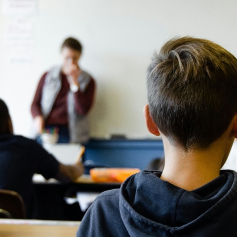 μαθητες, δασκαλος, αιθουσα, θρανια