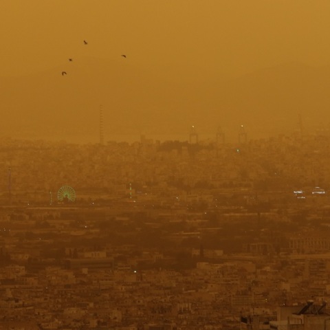 Η αφρικανική σκόνη στην Αττική 