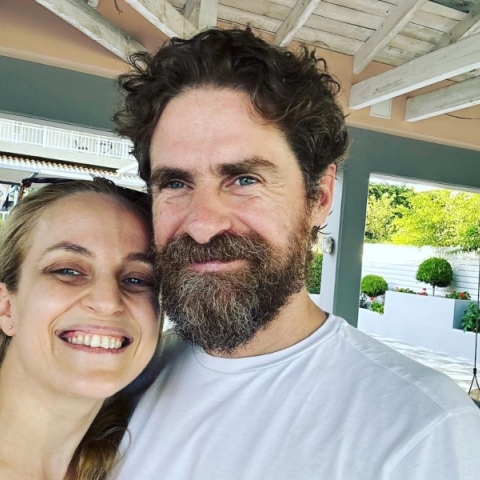 Ο Δημήτρης Λάλος και η Έλενα Μαυρίδου