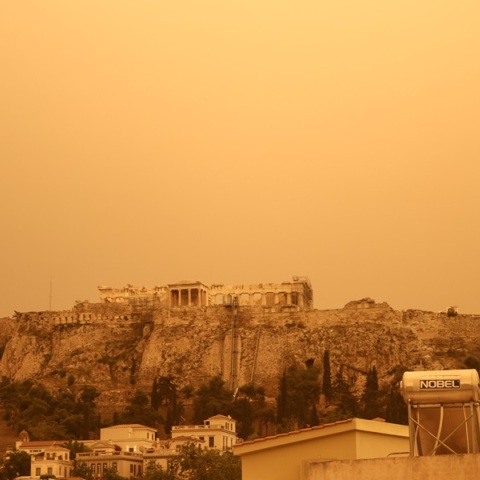 Η αφρικανική σκόνη στην Αττική 