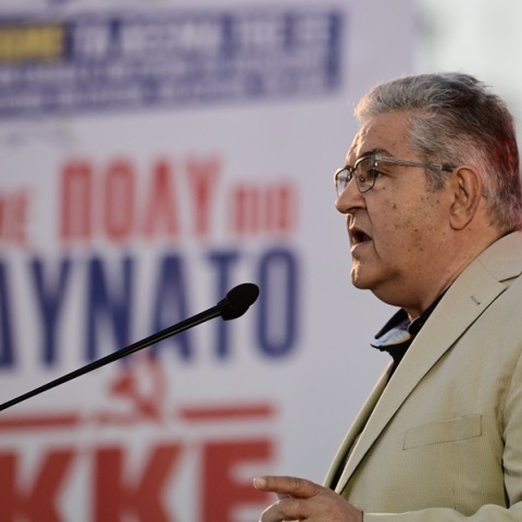 Ο Γενικός Γραμματέας του ΚΚΕ, Δημήτρης Κουτσούμπας