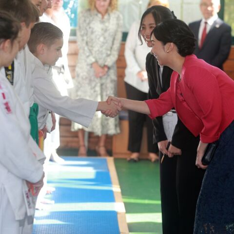 Η πριγκίπισσας Κάκο παρακολούθησε την προπόνηση της ομάδας τζούντο στον Πανελλήνιο