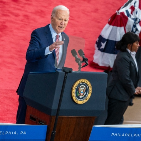 Ο Τζο Μπάιντεν σε προεκλογικη ομιλία