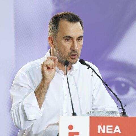 O επικεφαλής της Νέας Αριστεράς Αλέξης Χαρίτσης