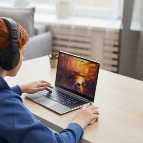 αγορι μπροστα απο υπολογιστη