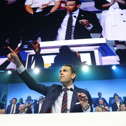 Ο αρχηγός του βελγικού ακροδεξιού πολιτικού κόμματος Vlaams Belang, Tom Van Grieken
