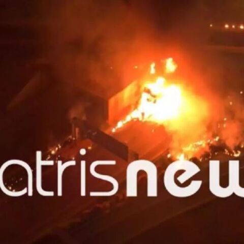 Φλόγες και εκρήξεις μετά την ανατροπή βυτιοφόρου στην Εθνική Οδό 