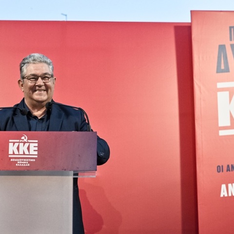 Ο Γενικός Γραμματέας του ΚΚΕ, Δημήτρης Κουτσούμπας