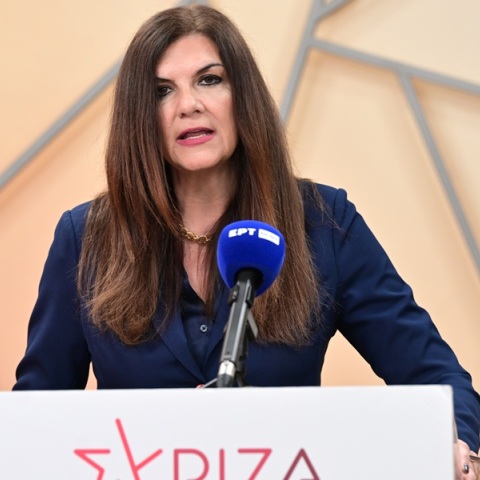 Η εκπρόσωπος Τύπου του ΣΥΡΙΖΑ Βούλα Κεχαγιά 