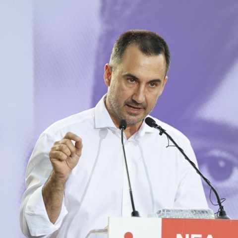 Ο πρόεδρος της Κοινοβουλευτικής Ομάδας της Νέας Αριστεράς, Αλέξης Χαρίτσης