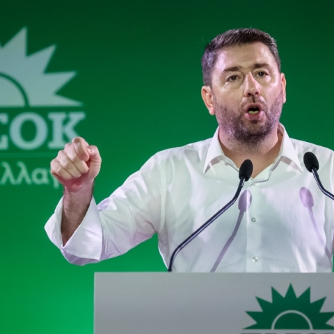 ο πρόεδρος του ΠΑΣΟΚ, Νίκος Ανδρουλάκης