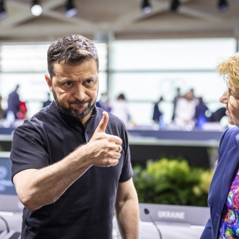 Ο Ουκρανός πρόεδρος, Βολοντίμιρ Ζελένσκι