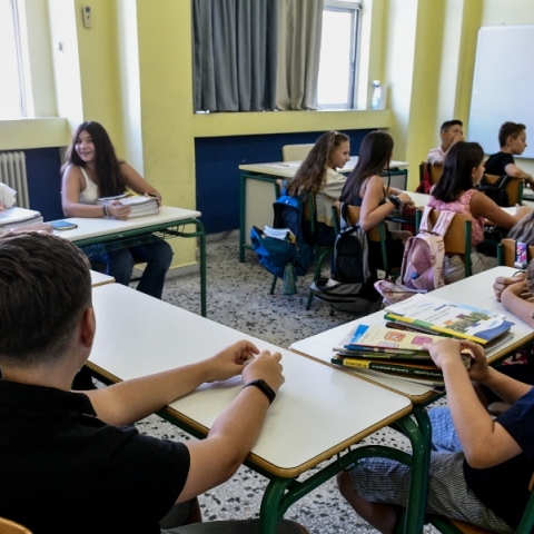 μαθητες, σχολικη αιθουσα