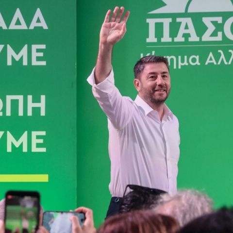 ο πρόεδρος του ΠΑΣΟΚ Νίκος Ανδρουλάκης