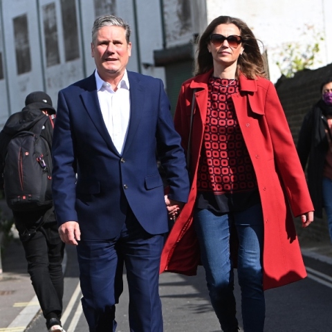 Ο Κιρ Στάρμερ και η σύζυγός του, Βικτόρια Στάρμερ 