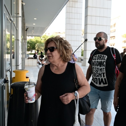 Η Μάγδα Φύσσα στο δικαστήριο 