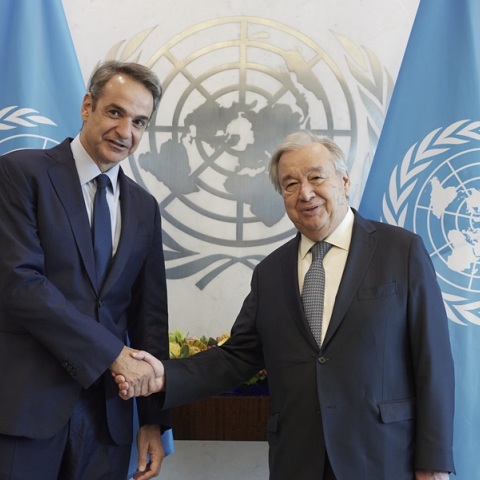 Συνάντηση με τον Γενικό Γραμματέα του ΟΗΕ Αντόνιο Γκουτέρες, στη Νέα Υόρκη είχε ο πρωθυπουργός