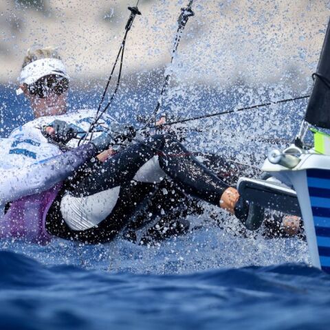 Ολυμπιακοί Αγώνες-Παρίσι 2024-Ιστιοπλοΐα: Διεκόπη δύο φορές η κούρσα μεταλλίων στα skiff ανδρών	