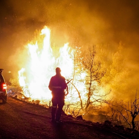 φωτια, δασος, βουνο, πυροσβεστες