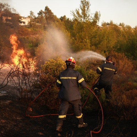 πυροσβεστες, φωτια, σπιτια