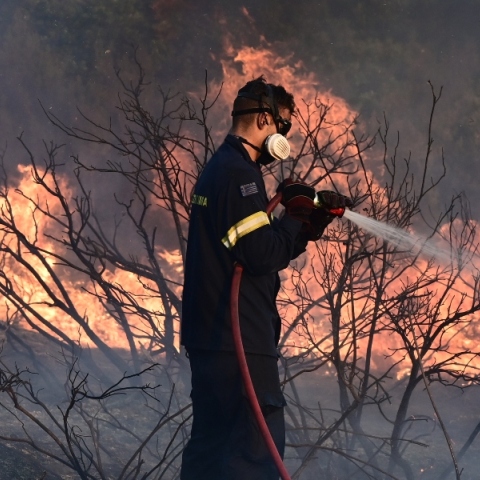 Οριοθετήθηκε η φωτιά στον Άγιο Στέφανο Αττικής