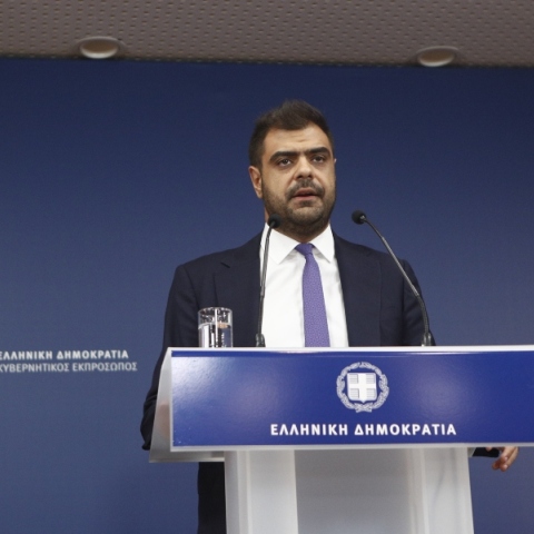 ο κυβερνητικός εκπρόσωπος Παύλος Μαρινάκης 