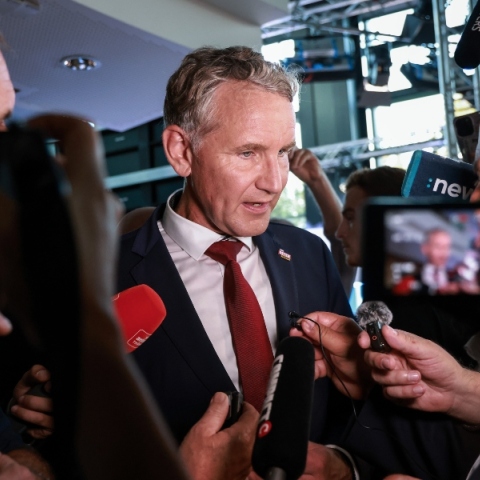 Ο Πρόεδρος του AfD, Μπιερν Χέκε