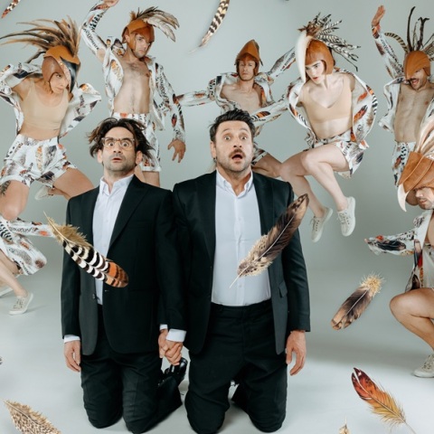 Οδυσσέας Παπασπηλιόπουλος και Γιώργος Χρυσοστόμου στους «Όρνιθες»