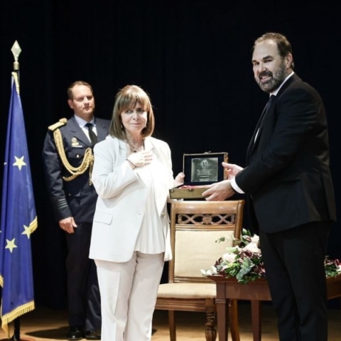 Η Κατερίνα Σακελλαροπούλου 