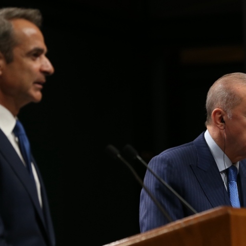 Κυριάκος Μητσοτάκης και Ρετζέπ Ταγίπ Ερντογάν 