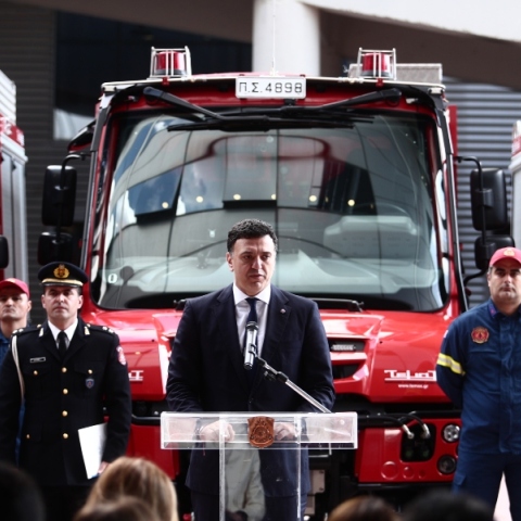 Ο υπουργός Κλιματικής Κρίσης και Πολιτικής Προστασίας Βασίλης Κικίλιας