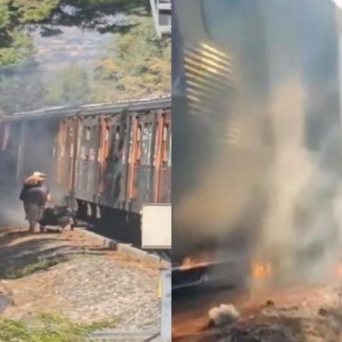 ΗΣΑΠ: Οι επιβάτες αποχώρησαν περπατώντας στις ράγες ελέω της φωτιάς