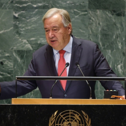 Ο γενικός γραμματέας του ΟΗΕ, Αντόνιο Γκουτέρες