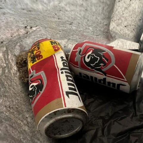 Ολλανδία: Ένα έργο τέχνης με άδεια κουτάκια μπύρας σε μουσείο βρέθηκε... στα σκουπίδιαAlexandre Lavet, All the good times we spent together (2016). Photo courtesy of the LAM museum, Lisse, the Netherlands.