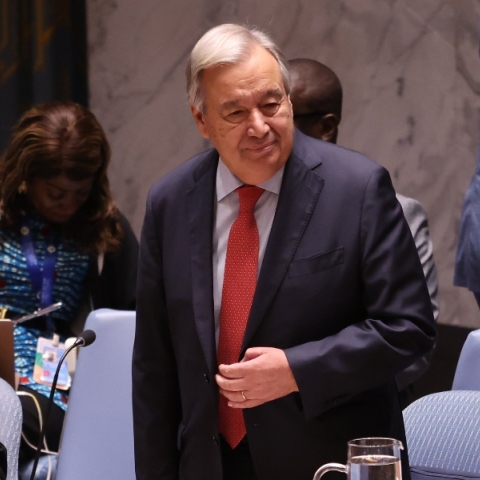 ο γενικός γραμματέας του ΟΗΕ Αντόνιο Γκουτέρες