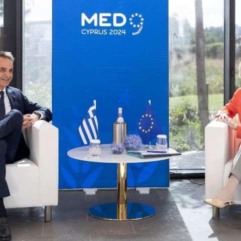 O πρωθυπουργός Κυριάκος Μητσοτάκης