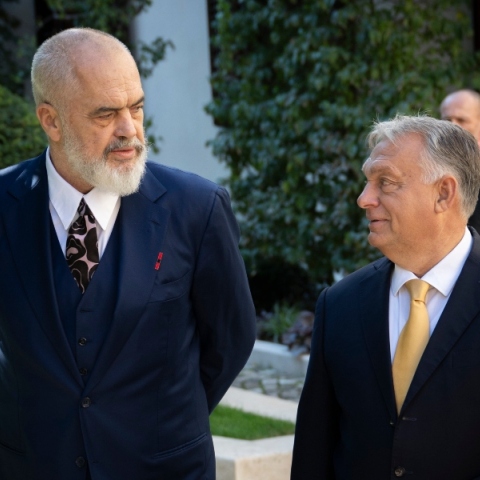 Ο πρωθυπουργός της Ουγγαρίας, Βίκτορ Όρμπαν και της Αλβανίας, Έντι Ράμα