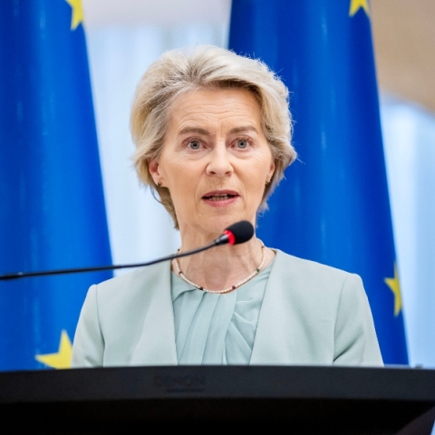 Η Πρόεδρος της Ευρωπαϊκής Επιτροπής Ούρσουλα φον ντερ Λάιεν 