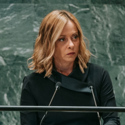 Η πρωθυπουργός της Ιταλίας, Τζόρτζια Μελόνι 