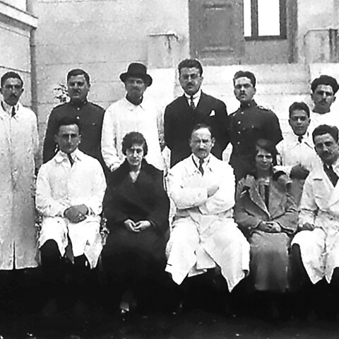 1923, Η πρώτη φωτογραφία του προσωπικού του Ελληνικού Ινστιτούτου Παστέρ