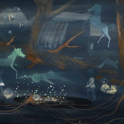 Κωνσταντίνος Κακανιάς, Λεπτομέρεια από το έργο «Pasted Graphic» από την αναδρομική έκθεση του Κωνσταντίνου Κακανιά, Αίθουσα Τέχνης Ρεββέκκα Καμχή