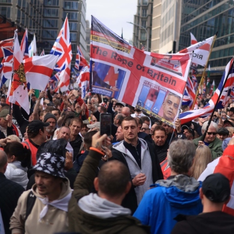 Βρετανοι διαδηλωτες στο Λονδίνο