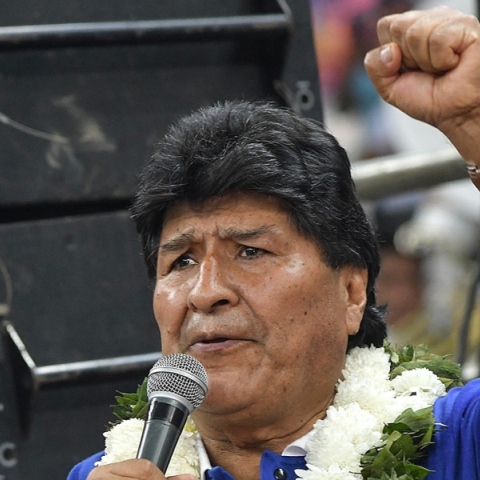 Ο πρώην πρόεδρος της Βολιβίας Έβο Μοράλες