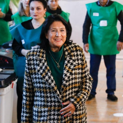 Η πρόεδρος της Γεωργίας Σαλομέ Ζουραμπισβίλι