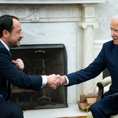 Τζο Μπάιντεν και Νίκος Χριστοδουλίδης