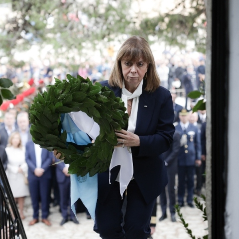 Η Πρόεδρος της Δημοκρατίας Κατερίνα Σακελλαροπούλου 