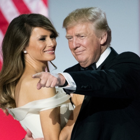 Η Μελάνια Τραμπ με τον Ντόναλντ Τραμπ